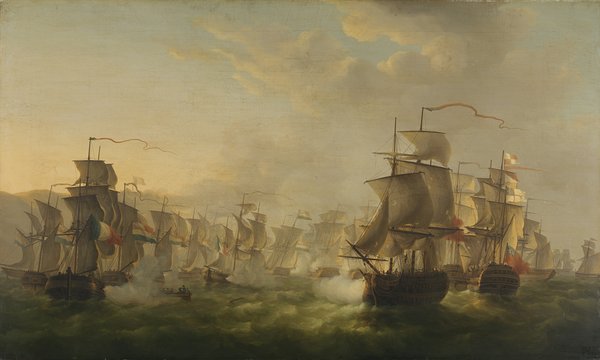 Clash of the Dutch and British Fleets during the Passage of the Dutch Flotilla to Boulogne (1804)