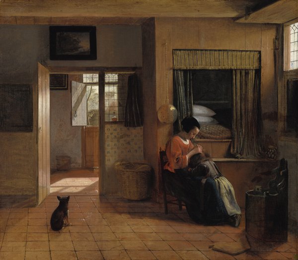 A Mother Delousing her Child’s Hair, Known as ‘A Mother’s Duty’