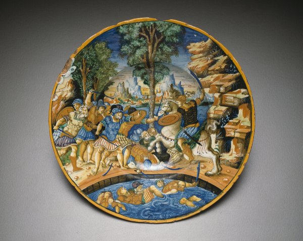 Plate with Horatio at the Bridge