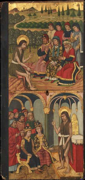 Panel of Saint John the Baptist with Scenes from His Life